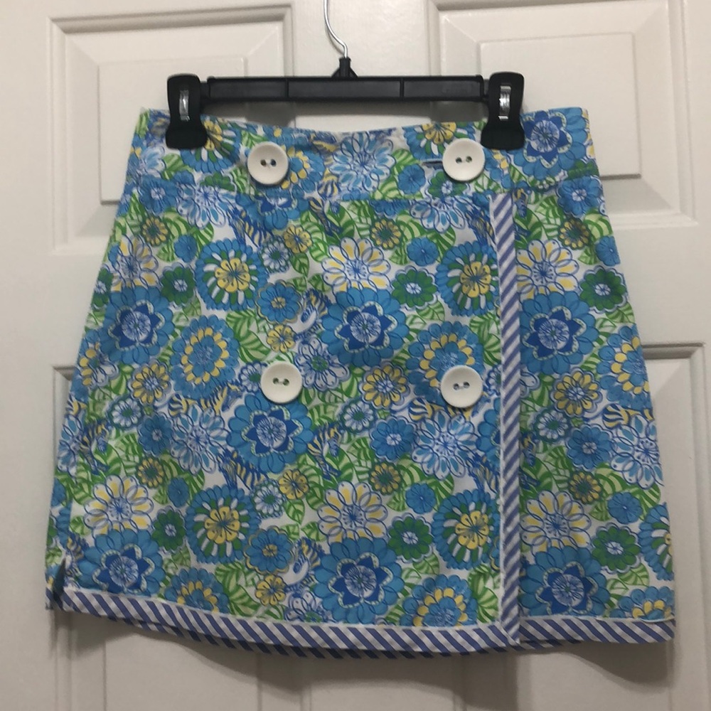 lilly pulitzer wrap around skirt